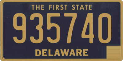 DE license plate 935740