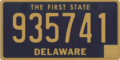 DE license plate 935741