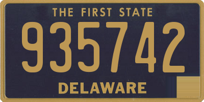 DE license plate 935742