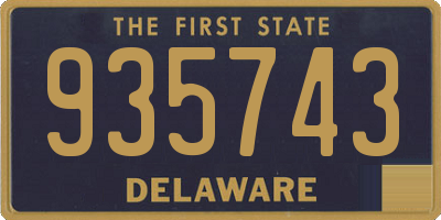 DE license plate 935743