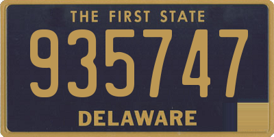 DE license plate 935747