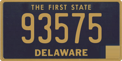 DE license plate 93575