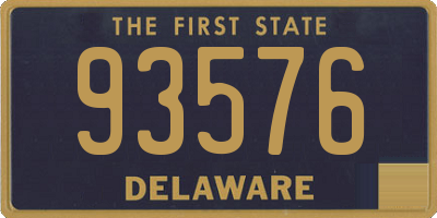 DE license plate 93576