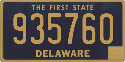 DE license plate 935760