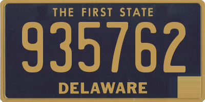 DE license plate 935762