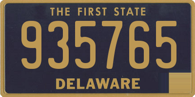 DE license plate 935765