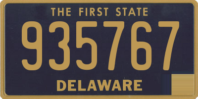 DE license plate 935767