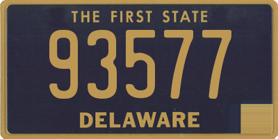 DE license plate 93577