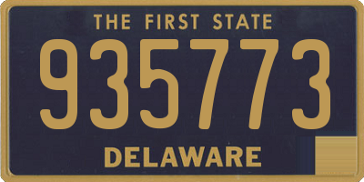 DE license plate 935773