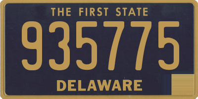 DE license plate 935775