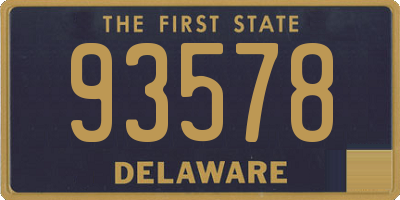 DE license plate 93578