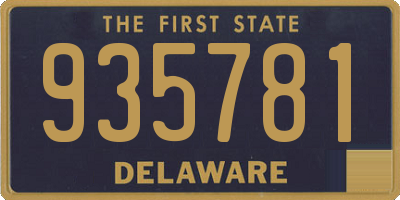 DE license plate 935781