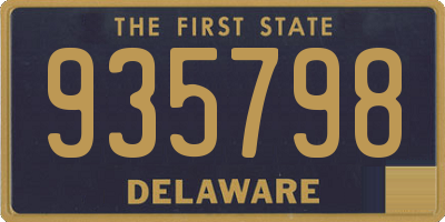 DE license plate 935798