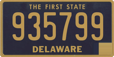 DE license plate 935799