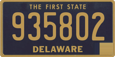 DE license plate 935802