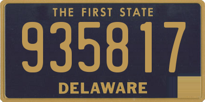 DE license plate 935817