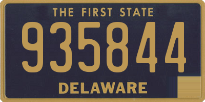 DE license plate 935844