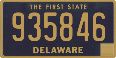 DE license plate 935846
