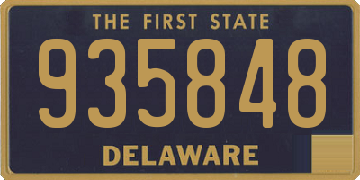 DE license plate 935848