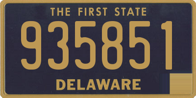 DE license plate 935851