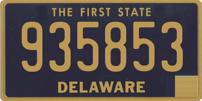DE license plate 935853
