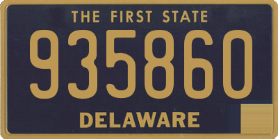 DE license plate 935860