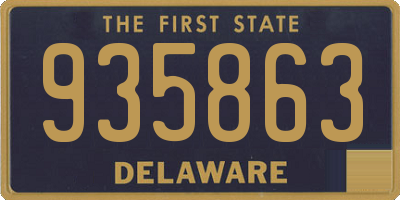 DE license plate 935863
