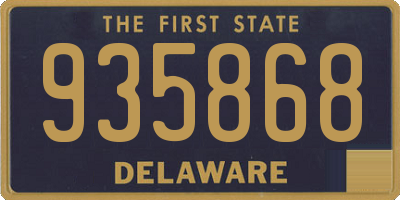 DE license plate 935868
