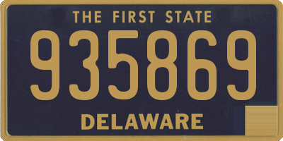 DE license plate 935869