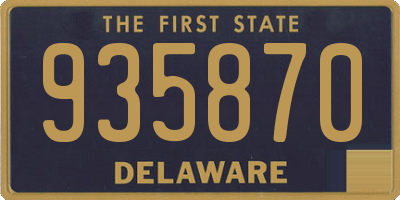 DE license plate 935870