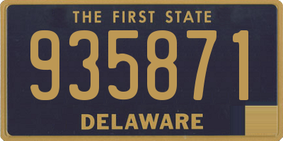 DE license plate 935871