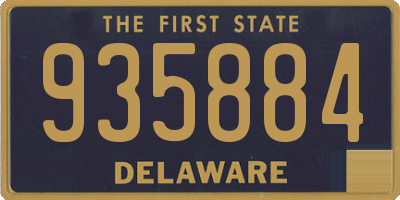 DE license plate 935884