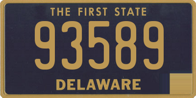DE license plate 93589