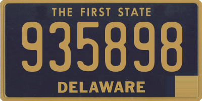 DE license plate 935898