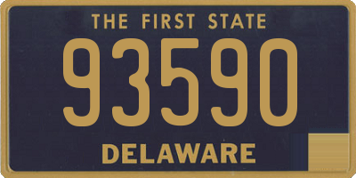 DE license plate 93590