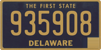 DE license plate 935908