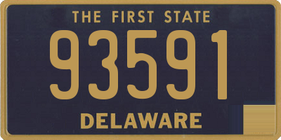 DE license plate 93591