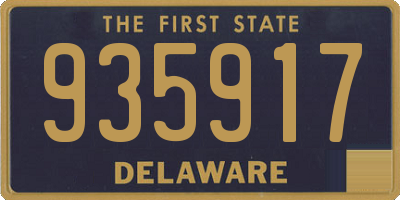 DE license plate 935917