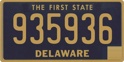 DE license plate 935936