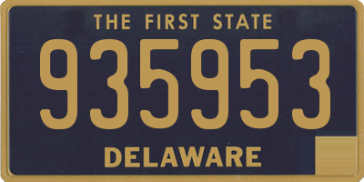 DE license plate 935953