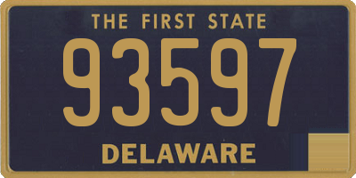 DE license plate 93597