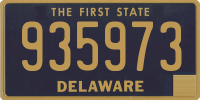 DE license plate 935973