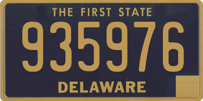 DE license plate 935976