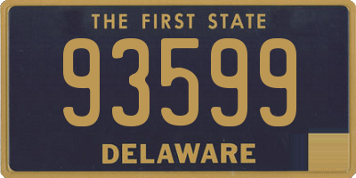 DE license plate 93599