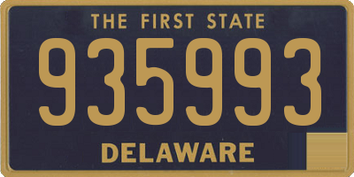DE license plate 935993