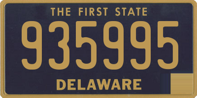 DE license plate 935995