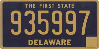 DE license plate 935997