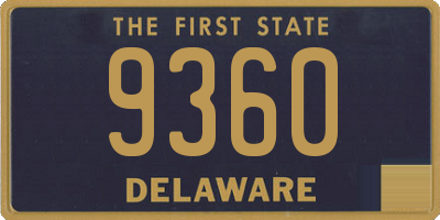 DE license plate 9360