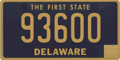 DE license plate 93600