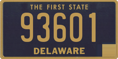 DE license plate 93601
